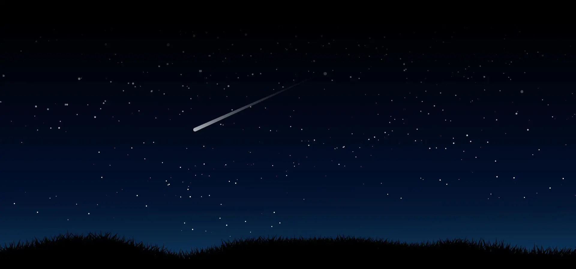 Starry Night Landscape Background